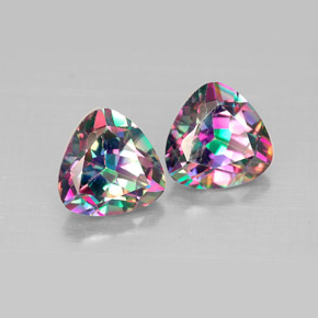 Gemas de topacio místico multicolor natural de  ct, trillón, VVS-VS