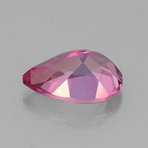 Topacio místico rojo natural de 2,36 ct, en forma de pera, VVS