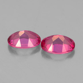 Gemas de topacio místico rojo natural de  ct, corte óvalo, VVS