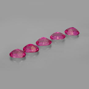 Gemas de topacio místico rojo natural de  ct, corte óvalo, VVS