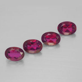 Gemas de topacio místico rojo natural de  ct, corte óvalo, VVS-VS