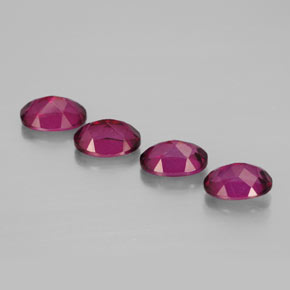 Gemas de topacio místico rojo natural de  ct, corte óvalo, VVS-VS