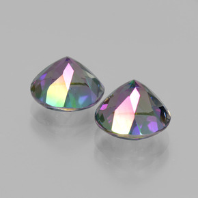 Gemas de Topacio místico Arco Iris natural de  ct, Corte Redondo, VVS-VS