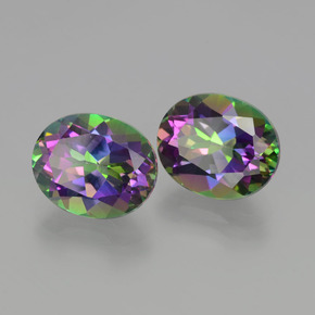 Gemas de Topacio místico Arco Iris natural de  ct, Corte Óvalo, VVS-VS