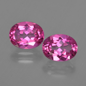 Gemas de topacio místico rosa natural de  ct, corte óvalo, VS