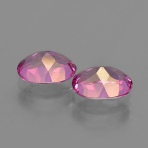 Gemas de topacio místico rosa natural de  ct, corte óvalo, VS