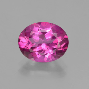 Topacio místico Rosado púrpura natural de 3.10 ct, Corte Óvalo, VVS-VS