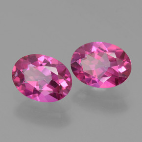 Gemas de Topacio místico Rosado púrpura natural de 2.86 ct, Corte Óvalo, VS