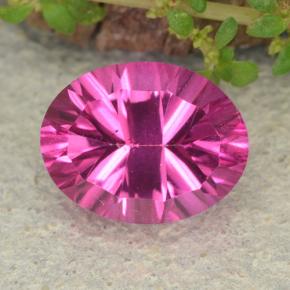 Topacio místico rosa natural de 2,24 ct, corte óvalo, VS-SI