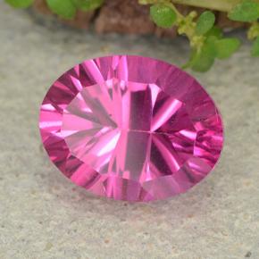 Topacio místico rosa natural de 2,24 ct, corte óvalo, VS-SI