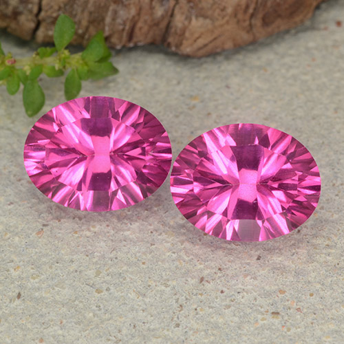 Gemas de topacio místico rosa natural de 4,72 ct, corte óvalo, VVS-VS