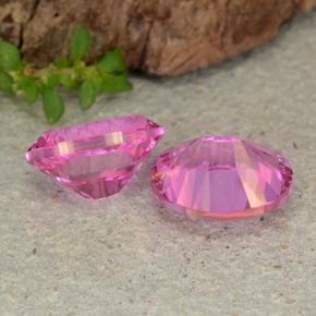 Gemas de topacio místico rosa natural de 4,72 ct, corte óvalo, VVS-VS