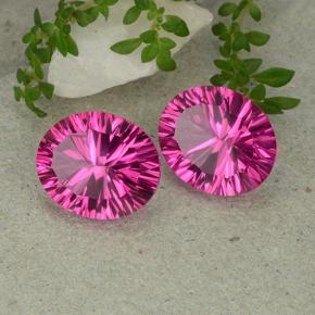 Gemas de Topacio místico Magenta intenso natural de 10.82 ct, Corte Óvalo, VS
