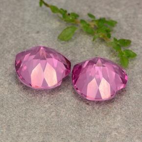 Gemas de Topacio místico Magenta intenso natural de 10.56 ct, Forma de corazón, VVS-VS