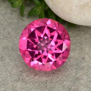 Topacio místico Rosado intenso natural de 3.90 ct, Corte Redondo, VVS-VS
