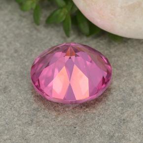 Topacio místico Rosado intenso natural de 3.90 ct, Corte Redondo, VVS-VS