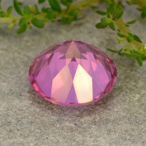Topacio místico magenta intenso natural de 4,36 ct, corte redondo, VVS-VS