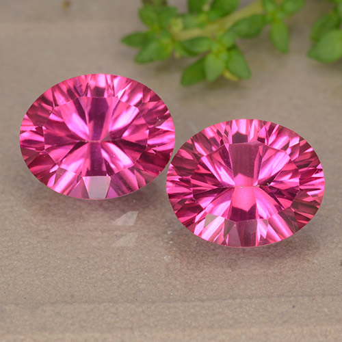 Gemas de Topacio místico Rosa oscuro natural de 6.23 ct, Corte Óvalo, VS