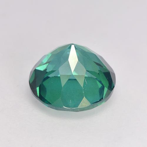 Topacio místico Verde azulado natural de 2.58 ct, Corte Redondo, VS