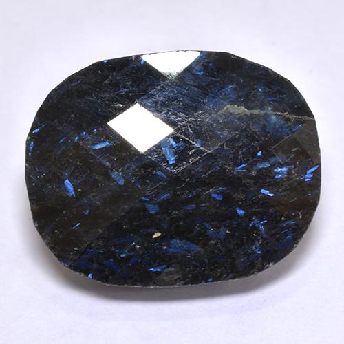 Nuummite Negro natural de 28.97 ct, Corte Cojín, Opaco