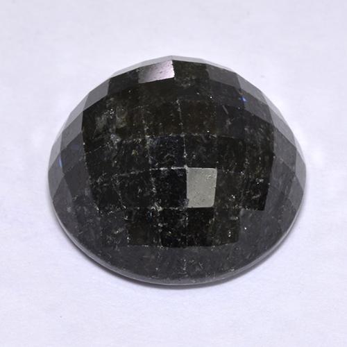 Nuummite Negro natural de 18.97 ct, Corte Redondo, Opaco