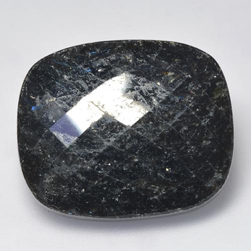 Nuummite Negro natural de 27.16 ct, Corte Cojín, Opaco