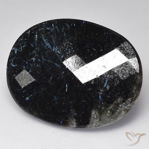 Nuummite Negro natural de 38.94 ct, Ovalada, Opaco