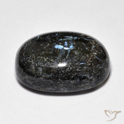 Nuummite Negro natural de 20.81 ct, Ovalada, Opaco