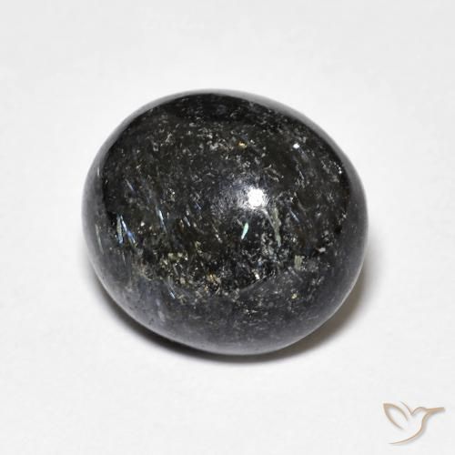 Nuummite Negro natural de 8.16 ct, Ovalada, Opaco
