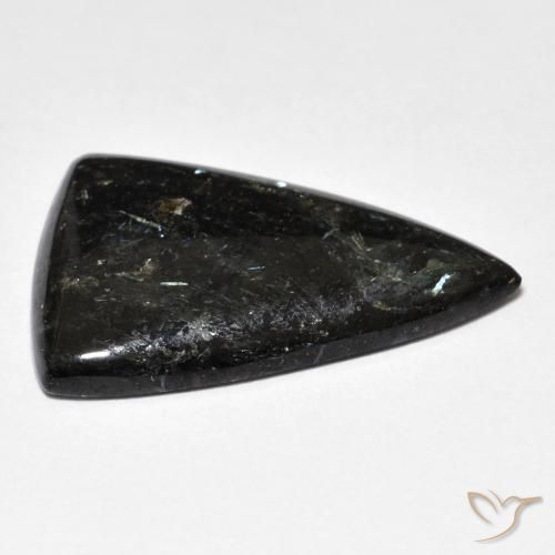Nuummite Negro natural de 11.28 ct, Trillón, Opaco