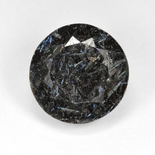 Nuummita multicolor natural de 19,72 ct, corte redondo, opaco