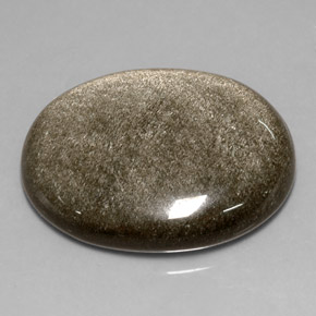 Obsidiana amarillo natural de 25,82 ct, corte óvalo, opaco