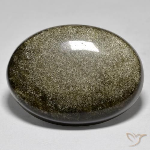 27.68ct Natural Multicolor Obsidiana, Ovalada, Opaco