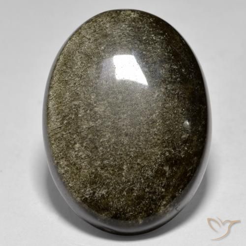 Obsidiana Multicolor natural de 27.68 ct, Ovalada, Opaco