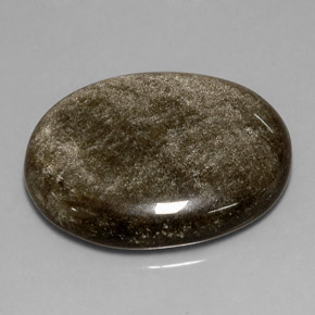 Obsidiana Brillo dorado natural de 23.77 ct, Corte Óvalo, Opaco