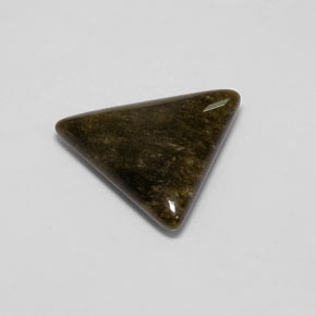 Obsidiana Brillo dorado natural de 6.22 ct, Trillón, Opaco