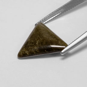 Obsidiana Brillo dorado natural de 6.22 ct, Trillón, Opaco