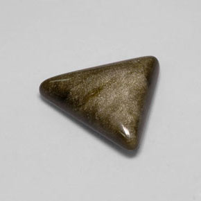 Obsidiana amarillo natural de 8,68 ct, trillón, opaco
