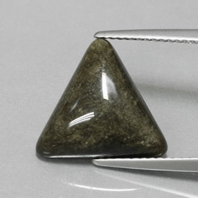 Obsidiana Brillo dorado natural de 4.65 ct, Trillón, Opaco