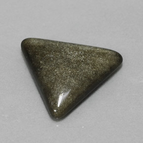 Obsidiana amarillo natural de 3,29 ct, trillón, opaco