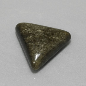Obsidiana amarillo natural de 4,05 ct, trillón, opaco
