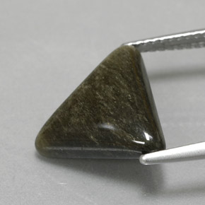 Obsidiana amarillo natural de 4,05 ct, trillón, opaco