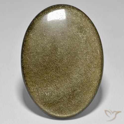 Obsidiana Multicolor natural de 37.60 ct, Ovalada, Opaco