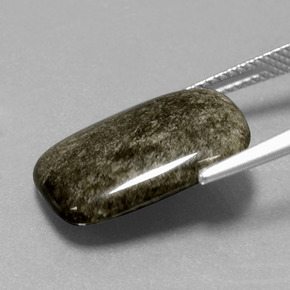 Obsidiana Brillo dorado natural de 6.50 ct, Corte Cojín, Opaco