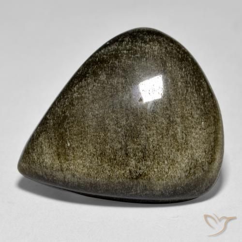 Obsidiana Multicolor natural de 22.72 ct, En forma de pera, Opaco
