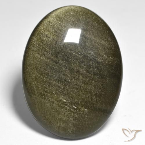 32.49ct Natural Multicolor Obsidiana, Ovalada, Opaco