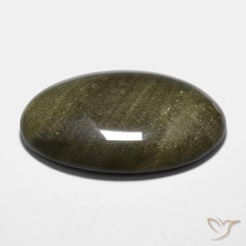 Obsidiana Multicolor natural de 32.49 ct, Ovalada, Opaco