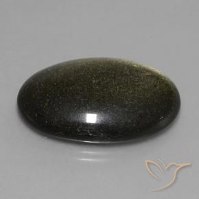 Obsidiana Multicolor natural de 31.66 ct, Ovalada, Opaco