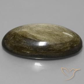 Obsidiana Multicolor natural de 57.34 ct, Ovalada, Opaco