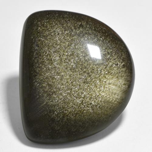 Obsidiana Negro multicolor natural de 27.49 ct, Forma elegante, Opaco
